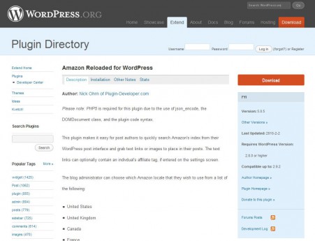 Amazon Reloaded for WordPress