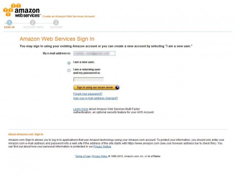 Amazon Web Services Sign In